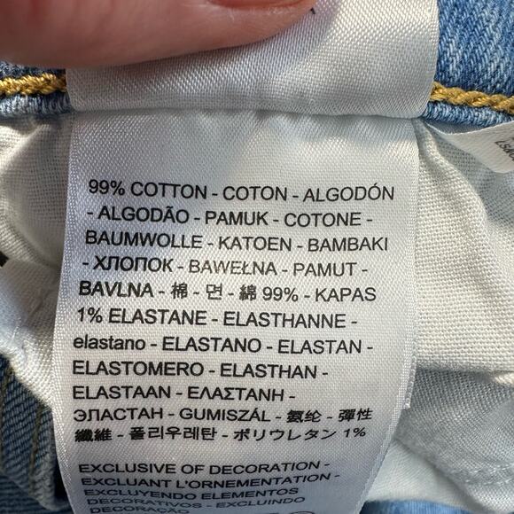 Levi's Premium Wedgie Straight Fit Jeans 27 Distressed - Picture 9 of 15